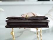 Chanel WOC Gold Bucket Dark Brown Size 12.3 × 19.2 × 3.5 cm - 6