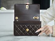 Chanel WOC Gold Bucket Dark Brown Size 12.3 × 19.2 × 3.5 cm - 4