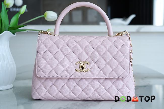 Chanel Coco Handbag Pink Gold Hardware Size 29 cm - 1