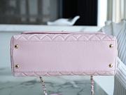 Chanel Coco Handbag Pink Gold Hardware Size 29 cm - 5