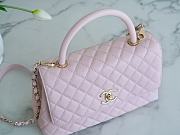 Chanel Coco Handbag Pink Gold Hardware Size 29 cm - 2
