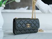 Chanel Chain Cover Mobile Phone Bag Green Size 10 x 17.2 x 3.3 cm - 4