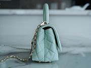 Chanel Coco Handbag Blue Size 13 × 19 × 9 cm - 5