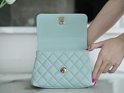 Chanel Coco Handbag Blue Size 13 × 19 × 9 cm - 4