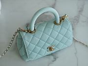 Chanel Coco Handbag Blue Size 13 × 19 × 9 cm - 3