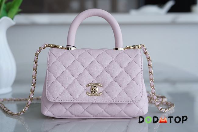 Chanel Coco Handbag Pink Size 13 × 19 × 9 cm - 1