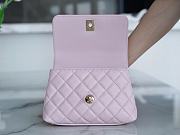 Chanel Coco Handbag Pink Size 13 × 19 × 9 cm - 6