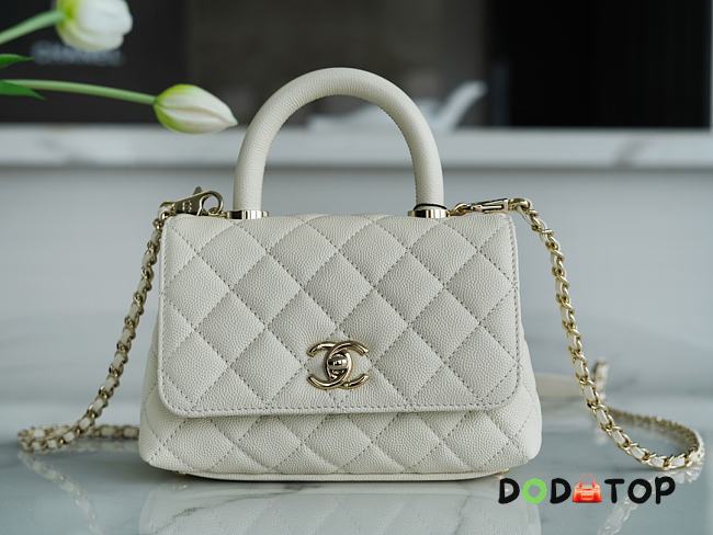 Chanel Coco Handbag Snow White Size 13 × 19 × 9 cm - 1