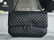 Chanel Flap Bag Cowhide Black Size 28 cm - 1