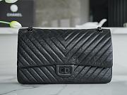 Chanel Flap Bag Cowhide Black Size 28 cm - 4