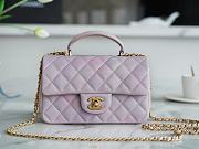 Chanel Mini CF Top Handle Bag Gradient Pink Size 20 × 13 × 9 cm - 1