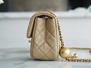 Chanel Mini Flap Bag Coffee Apricot Size 13 × 20 × 7 cm - 5