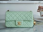 Chanel Mini Flap Bag Apple Green Size 13 × 20 × 7 cm - 5