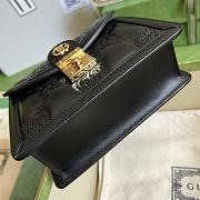 Gucci Matelassé Leather Small Handbag Black Size 18 x 13 x 6.5 cm - 5