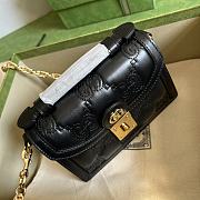 Gucci Matelassé Leather Small Handbag Black Size 18 x 13 x 6.5 cm - 4