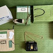 Gucci Matelassé Leather Small Handbag Black Size 18 x 13 x 6.5 cm - 3