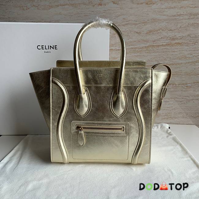 Celine Luggage Micro Golden Tabby 27 x 27 x 15 cm - 1