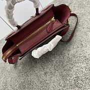 Celine Luggage Nano Red Wine Size 20 x 20 x 10 cm - 2