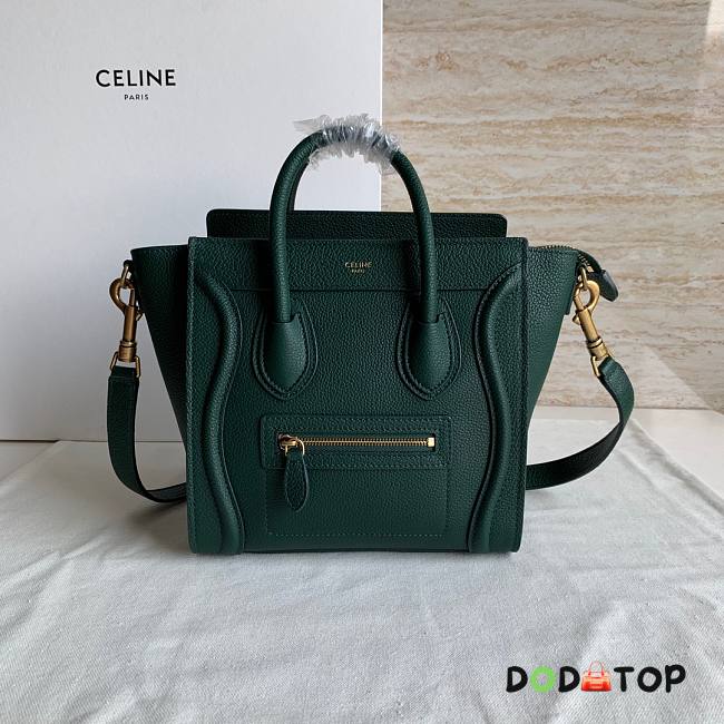 Celine Luggage Nano Green Size 20 x 20 x 10 cm - 1