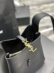 YSL Le 5A7 Underarm Bag Black Size 23 × 22 × 8.5 cm - 3