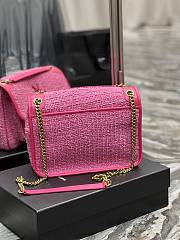 YSL Niki Winter Woolen Pink Size 28 × 20.5 × 8.5 cm - 3