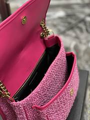 YSL Niki Winter Woolen Pink Size 28 × 20.5 × 8.5 cm - 6