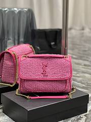 YSL Niki Winter Woolen Pink Size 28 × 20.5 × 8.5 cm - 1