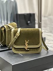 YSL Solferino Frosted Green Bag Size 22 x 18 x 5 cm - 1