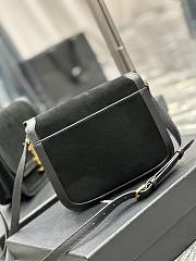 YSL Solferino Frosted Black Bag Size 22 x 18 x 5 cm - 6