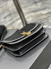 YSL Solferino Frosted Black Bag Size 22 x 18 x 5 cm - 5