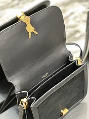 YSL Solferino Frosted Black Bag Size 22 x 18 x 5 cm - 3