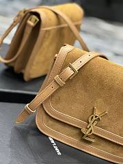 YSL Solferino Frosted Beige Bag Size 22 x 18 x 5 cm - 4