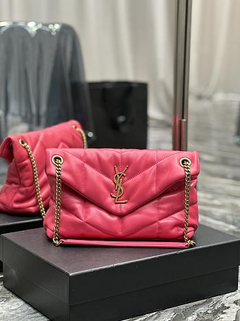 YSL Loulou Puffer Pink Size 29 x 17 x 11 cm