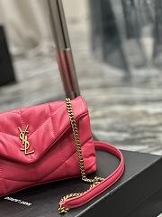 YSL Loulou Puffer Pink Size 23 × 15.5 × 8.5 cm - 4