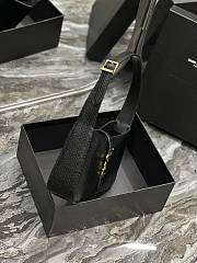 YSL Underarm Bag Le5A7 Black Snake Leather Size 25 x 14 x 6 cm - 3