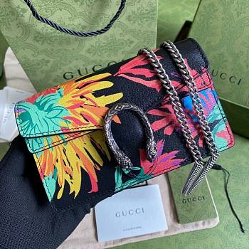 Gucci Dionysus Flora Mini Bag Black Size 16.5 x 10 x 4.5 cm