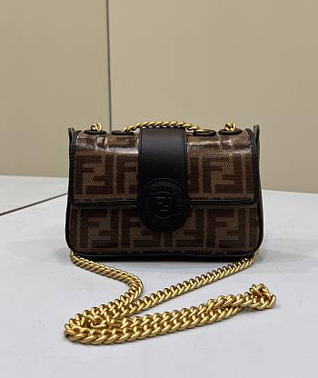 Fendi Double F Handbag Size 19 x 4 x 13 cm