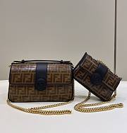 Fendi Double F Handbag Size 19 x 4 x 13 cm - 6