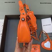 Balenciaga Le Cagole Mini Leather Shoulder Bag Orange Size 26 x 12 x 6 cm - 4