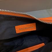 Balenciaga Le Cagole Mini Leather Shoulder Bag Orange Size 26 x 12 x 6 cm - 2
