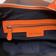 Balenciaga Le Cagole Leather Shoulder Bag Orange Size 33 x 16 x 8 cm - 5