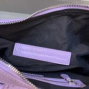 Balenciaga Le Cagole Leather Shoulder Bag Purple Size 33 x 16 x 8 cm - 5