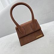 Jacquemus Medium Frosted Chocolate Size 18 x 15.5 x 8 cm - 4