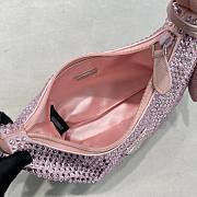 Prada Hobo Underarm Bag Pink Size 22 x 12 x 6 cm - 4