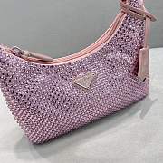 Prada Hobo Underarm Bag Pink Size 22 x 12 x 6 cm - 2
