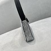 Prada Hobo Underarm Bag Bling Black Size 22 x 12 x 6 cm - 6