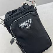 Prada Mobile Phone Bag Black Size 12 x 18.5 x 6 cm - 3