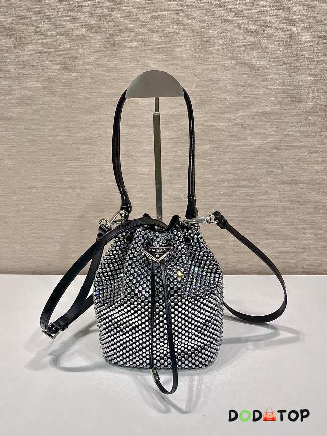 Prada Crystal Bucket Bag Size 16 x 21 x 10 cm - 1