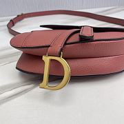 Dior Saddle Bag With Strap Small Pink Size 19.5 x 16 x 6.5 cm - 2