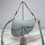 Dior Saddle Bag With Strap Blue Size 25.5 x 20 x 6.5 cm - 1